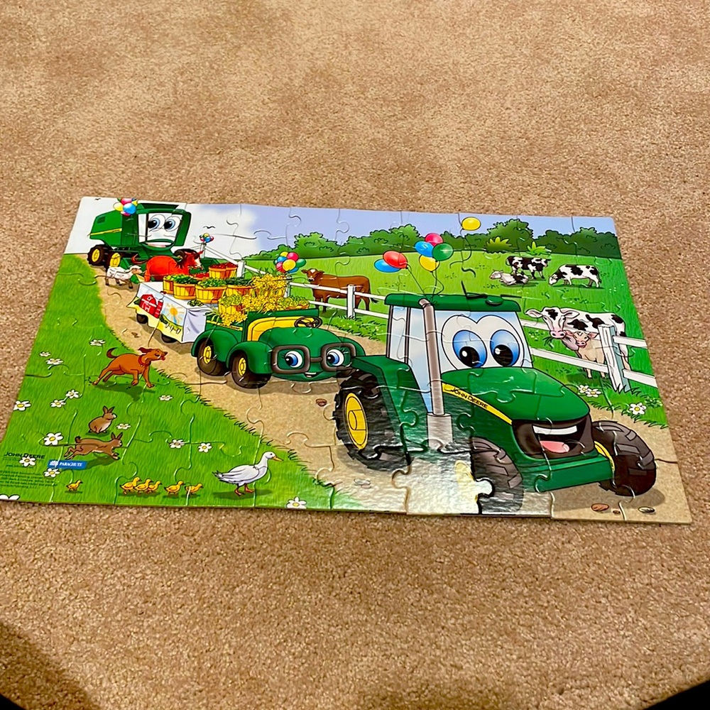60 piece tractor parade puzzle